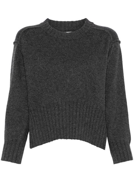 Maglione Liana con cuciture in grigio antracite Loulou Studio - donna